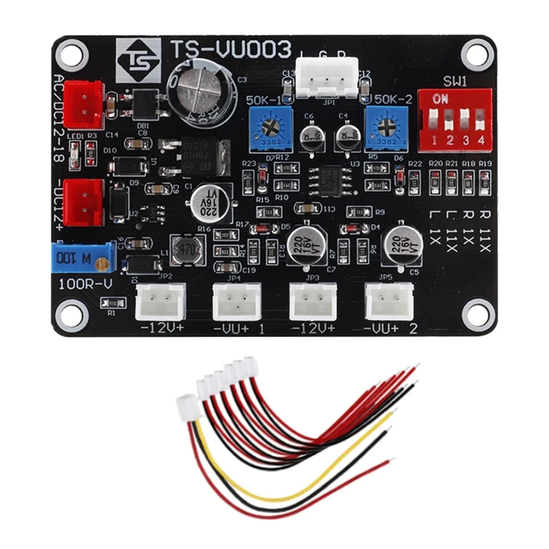 Dc/Ac 12-18V Vu Meter Driver Board Pcb Scheda Tubo Amplificatore Db Livello Amperometro
