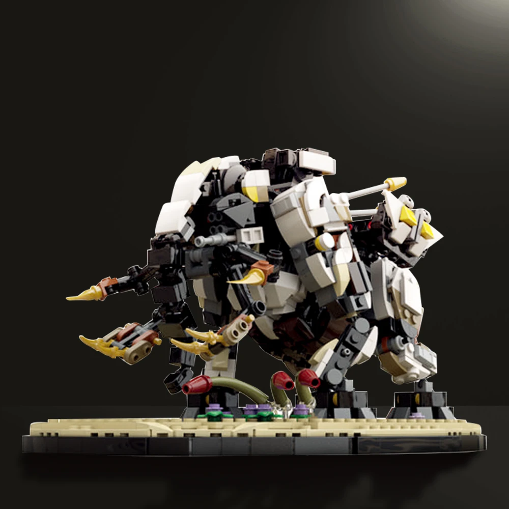 Horizon Warded West Tremalusk Con Stand Building Blocks Gioco Action Figures Meccanico Monster Bricks Regali Giocattolo Per Bambini