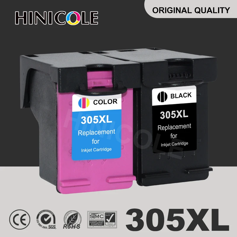 Hinicole Cartuccia Di Inchiostro 305 Xl Compatibile Con Hp 305 Per Hp Deskjet 2710 2720 2722 4100 4130 4120 Envy 6032 6020 6022 6430 6420