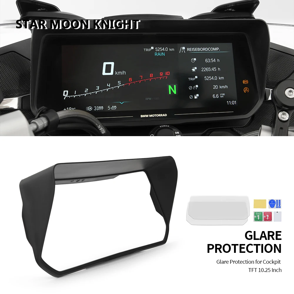 Per Bmw K1600B K1600Gt K1600Gtl K1600 B Gt Gtl 2022-Strumento Cappello Parasole Parasole Meter Cover Guard R 1250 Rt R1250Rt 2021- Ce04