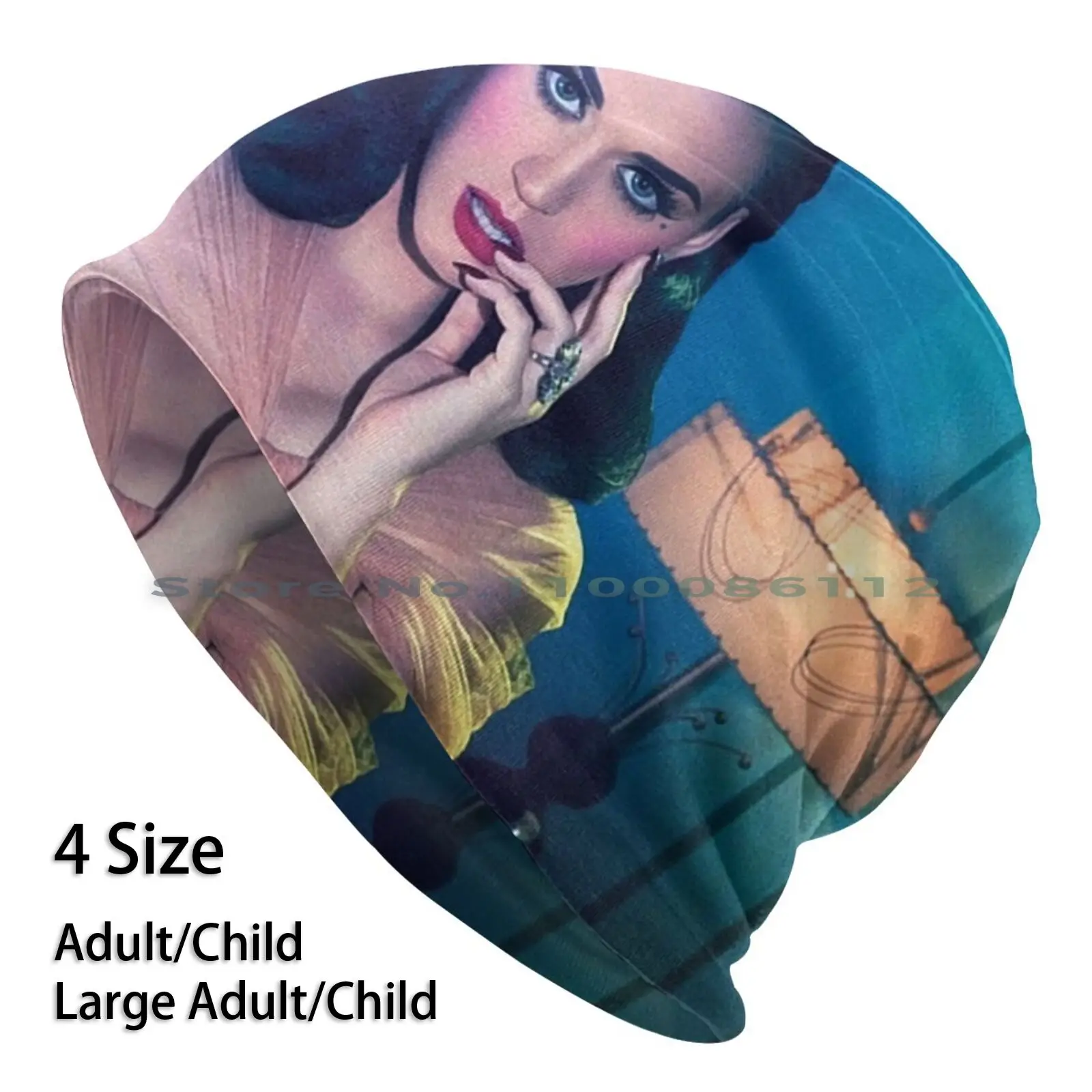 Katy Sembra Beautiful Beanies Knit Hat Yellow Womens Martin Young Trends Teenage Dream Music Pop Album Singer Kp Brimless