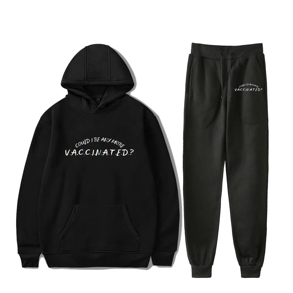 Matter Martin Potrebbe Essere Qualsiasi Altro Vaccinato Felpa Con Cappuccio Pantaloni Jogger Set Di Due Pezzi Felpe + Pantaloni Della Tuta Donna Set D