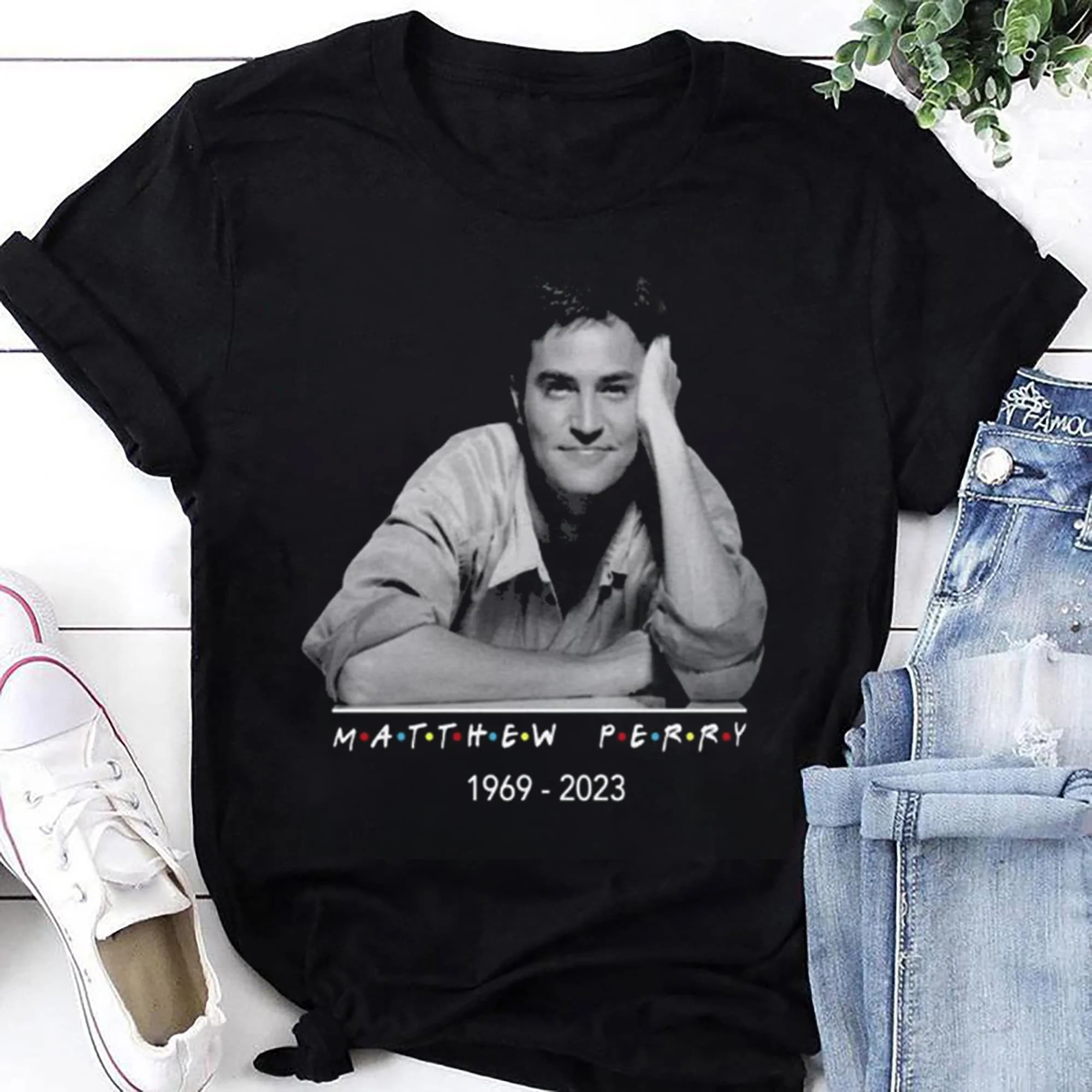 Rip Mattarello 1969 2023 T-Shirt Chandler Bing Friends Omaggio Maniche Lunghe O Corte