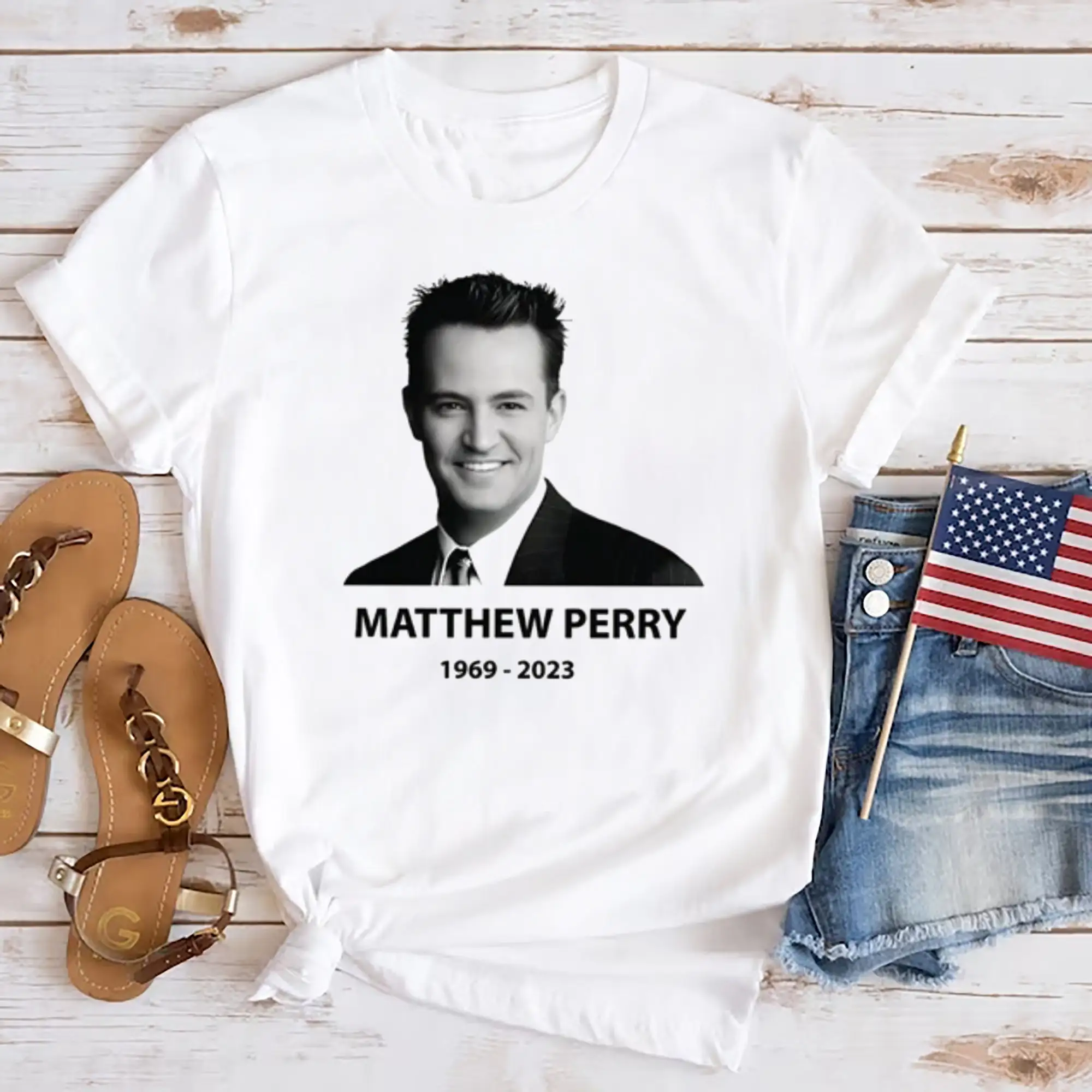 Maglietta Commemorativa Di Matt 1969 2023 Rip Chandler Bing Fan Friends Maniche Lunghe O Corte