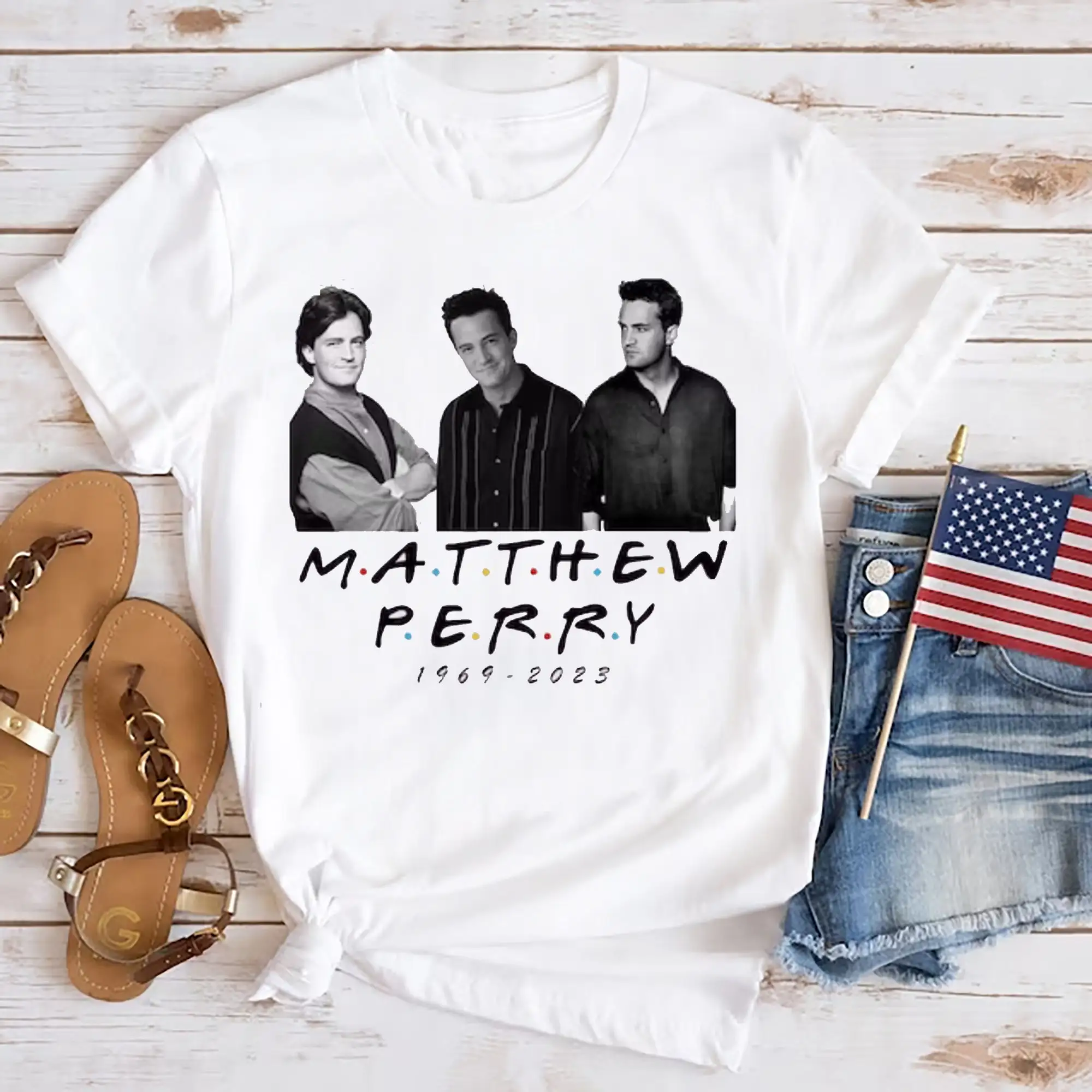 Rip Mattarello 1969 2023 T Shirt Friends Chandler Bing Fan Maniche Lunghe O Corte