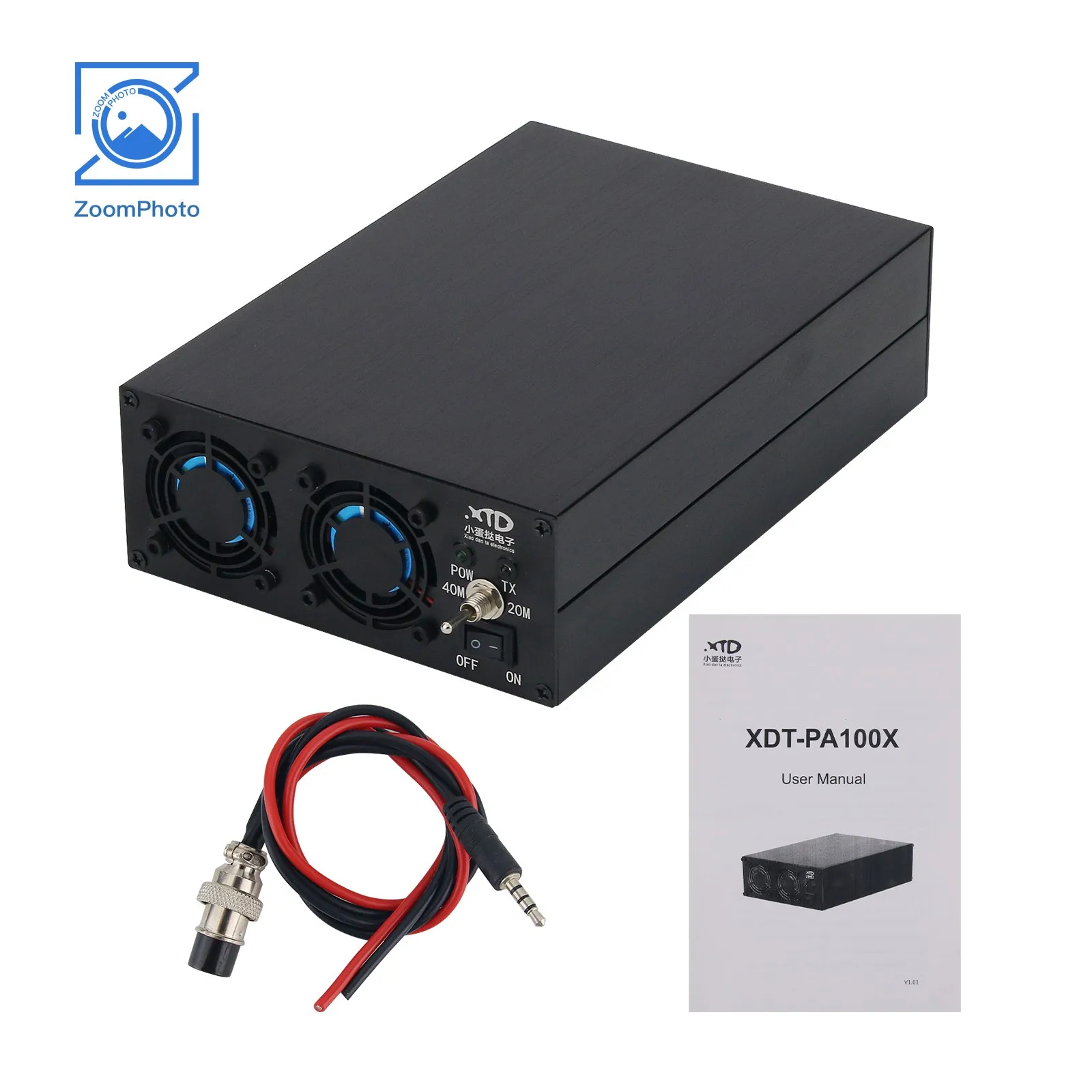 Amplificatore Di Potenza A Onde Corte Xdt-Pa100X 120W 1.8Mhz-30Mhz Con Filtro Passa-Basso Da 3 Pezzi Per Radio Xiegu-X6100