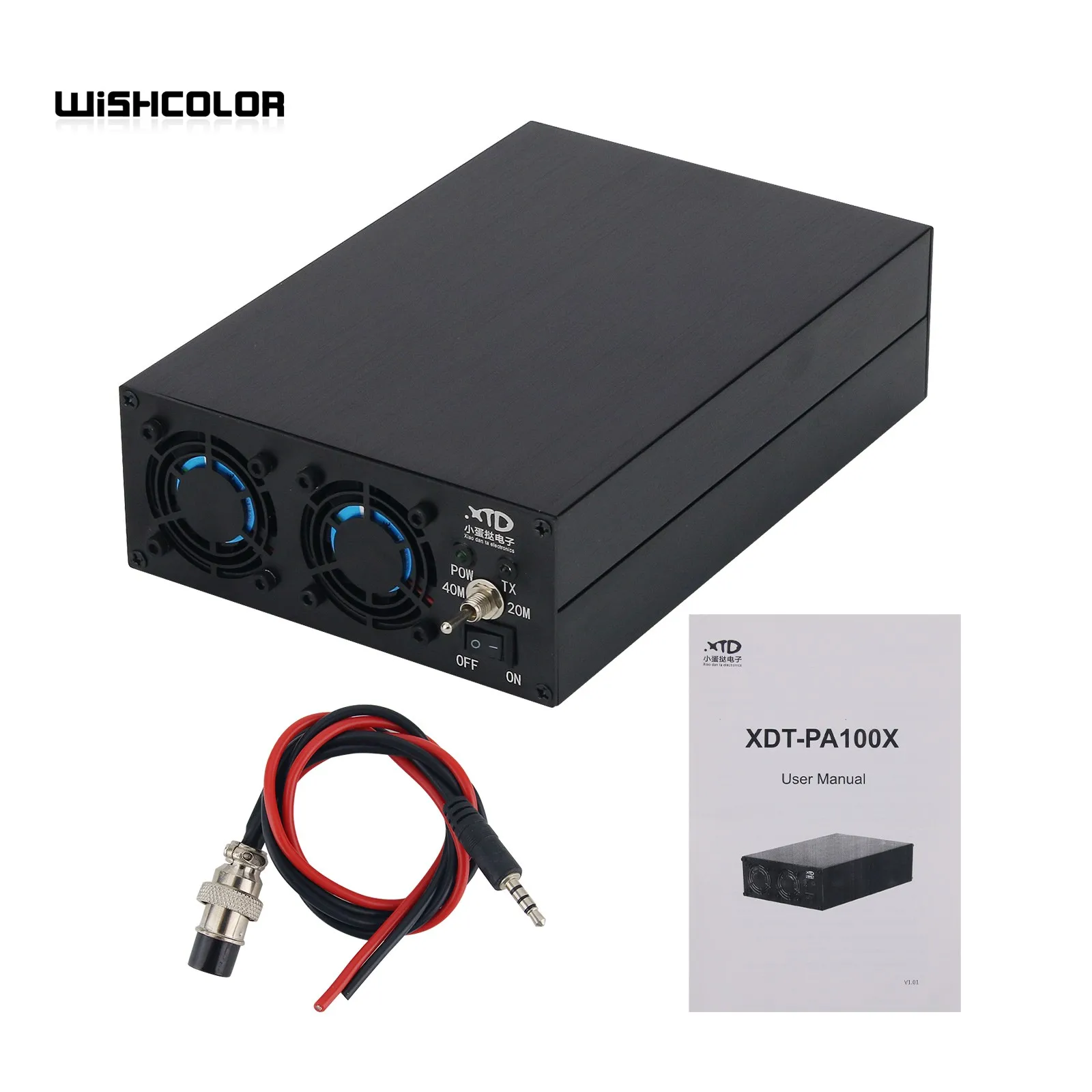 Wishcolor Xdt-Pa100X 120W 1.8Mhz-30Mhz Amplificatore Di Potenza A Onde Corte Con Filtro Passa-Basso Da 3 Pezzi Per Radio Xiegu-X6100