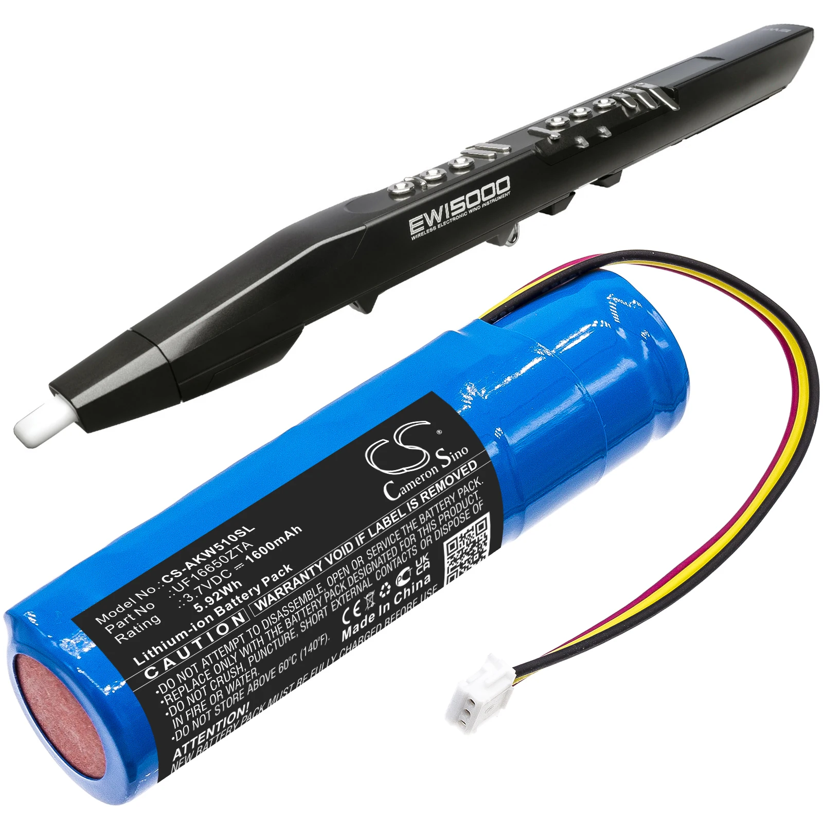 Batteria Cs 1600Mah Per Akai Nb2537-R0 Muslimakai Ewi 5000 5000 Solo