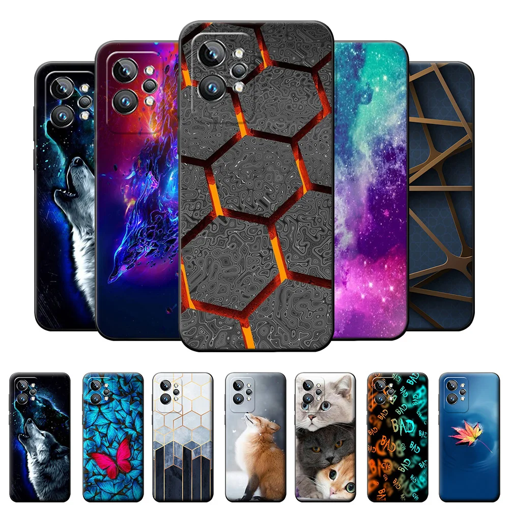 Per Realme Gt2 Custodia In Silicone Verniciato Morbido Tpu Cover Posteriore Per Realme Gt2 Pro Custodia Per Telefono Per Realme Gt2 Gt2 Pro Fundas Bum