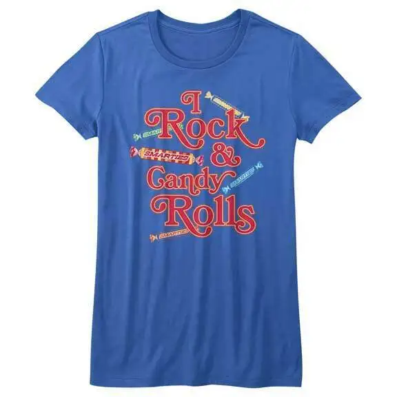 Smarties Candy I Rock & Candy Rolls Maglietta Aderente Da Donna