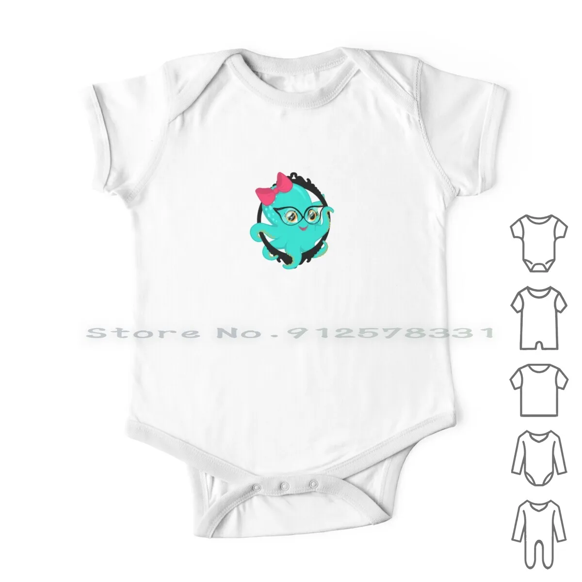 The Smarty Scoop Vestiti Per Neonati Pagliaccetti Tute In Cotone Octopus Science Girly Ocean Squid Bow Glasses Nerd Infant Long
