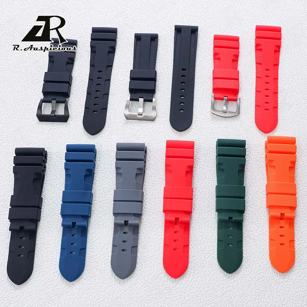 Cinturino Per Orologio Per Panerai Sommergibile Pam 441 359 Cinturino In Gomma Siliconica 24Mm/26Mm Cinturino Per Orologio Da Uomo Accessori Per Orolo