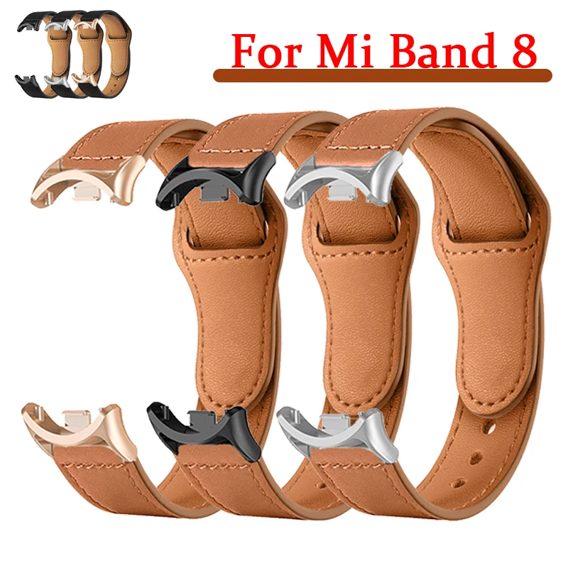 Cinturino Da Polso Per Mi Band 8 Cinturino In Pelle Smartband Per Xiaomi Band 8 Bracciale Per Xiaomi Mi Band 8 Cinturino Mi Band 8 Cintura Correa
