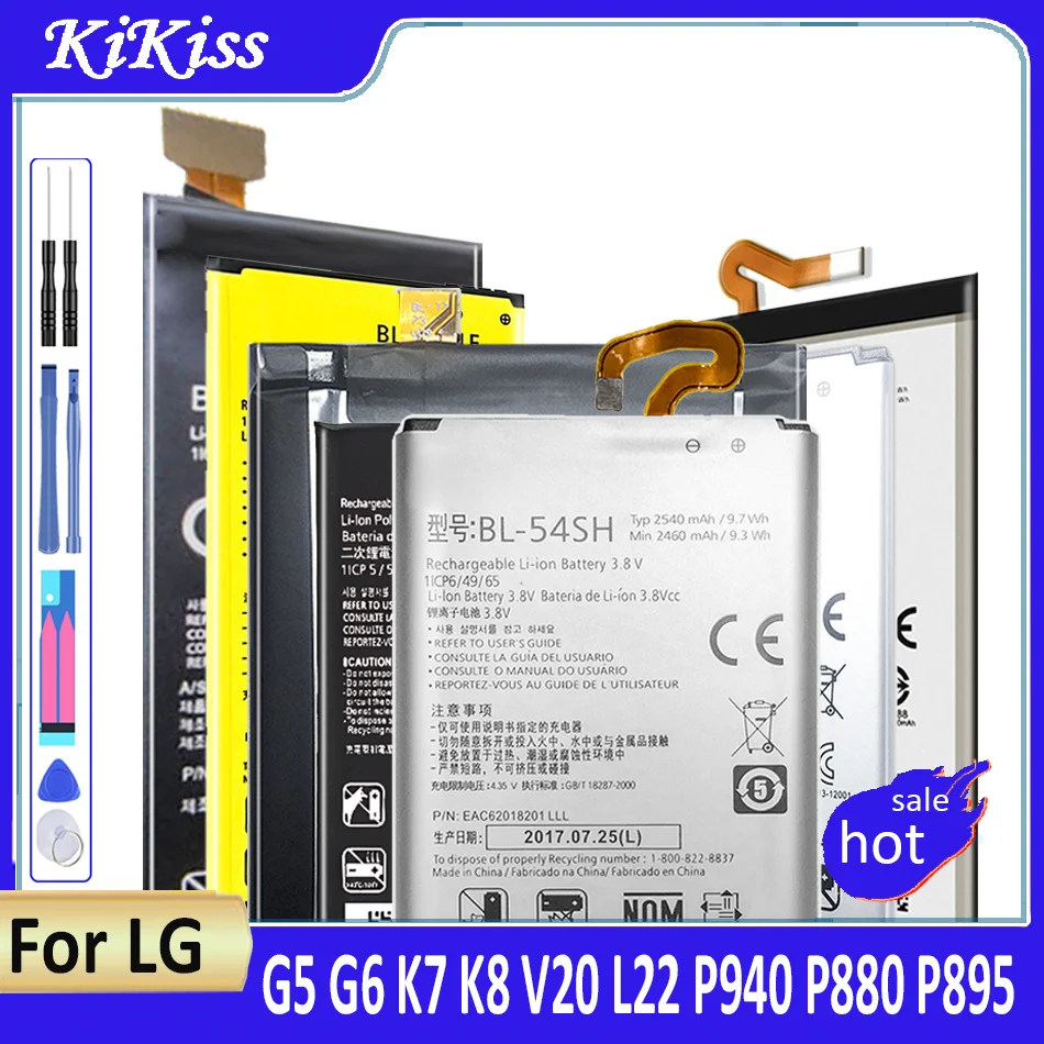 Bl-42D1F Bl-44E1F Bl-44Jr Bl-46Zh Bl-53Qh Bl-T11 Bl-T22 Bl-T3 Bl-T32 Batteria Per Lg G5 G6 K7 K8 V20 L22 P940 P880 P895