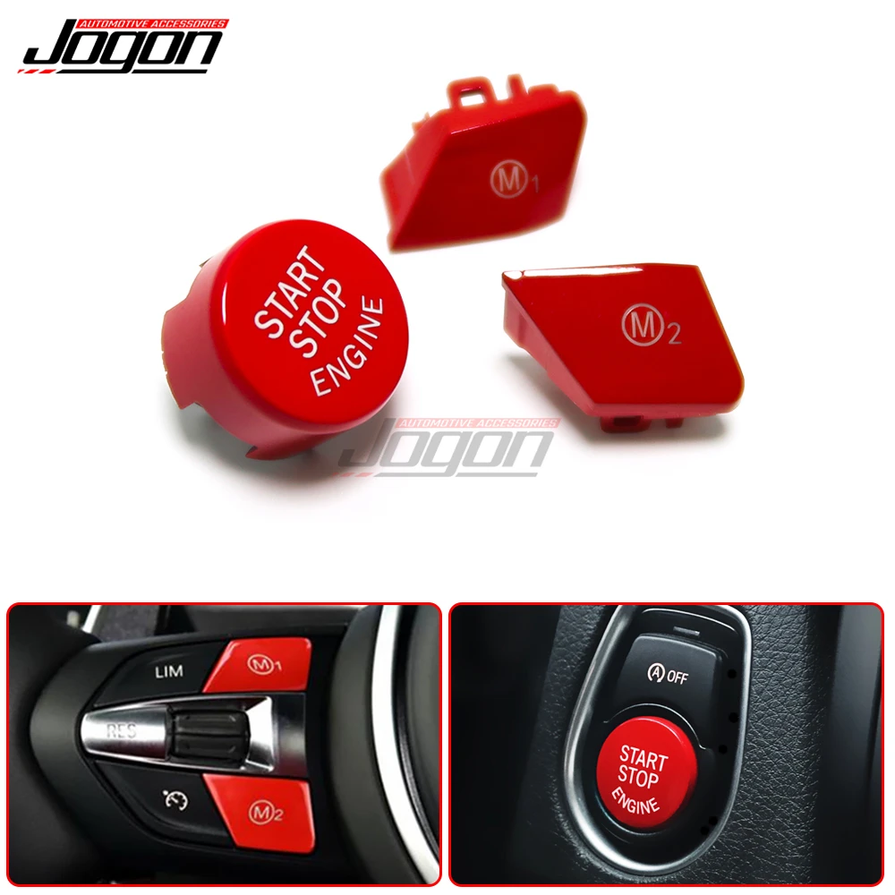 M1 M2 Modello Start Stop Pulsante Interruttore Copertura Per Bmw 1 2 3 4 5 6 Serie F20 F30 F32 M2 M3 M4 M5 M6 X5 X6 F20 F30 F32 F10 X5M X6M