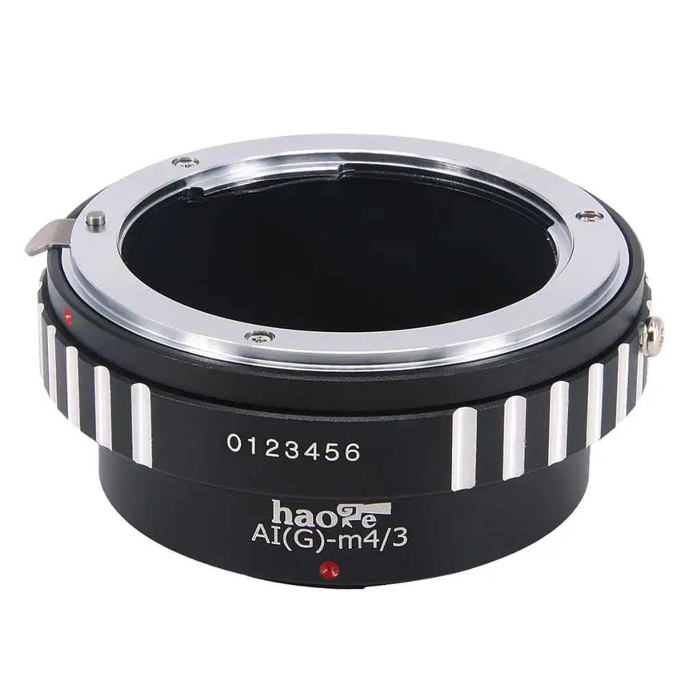 Adattatore Obiettivo Haoge Per Obiettivo Nikon Nikkor F/Ai/Ais/D Per Fotocamera Olympus E Panasonic Micro Four Thirds Mft M4/3 M43