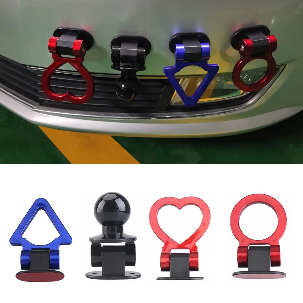 Ganci Per Rimorchio Per Auto Multicolori Adesivo Decorazione Auto Posteriore Attacco Anteriore Rimorchio Anello Da Corsa Gancio Di Traino Per Veicoli 