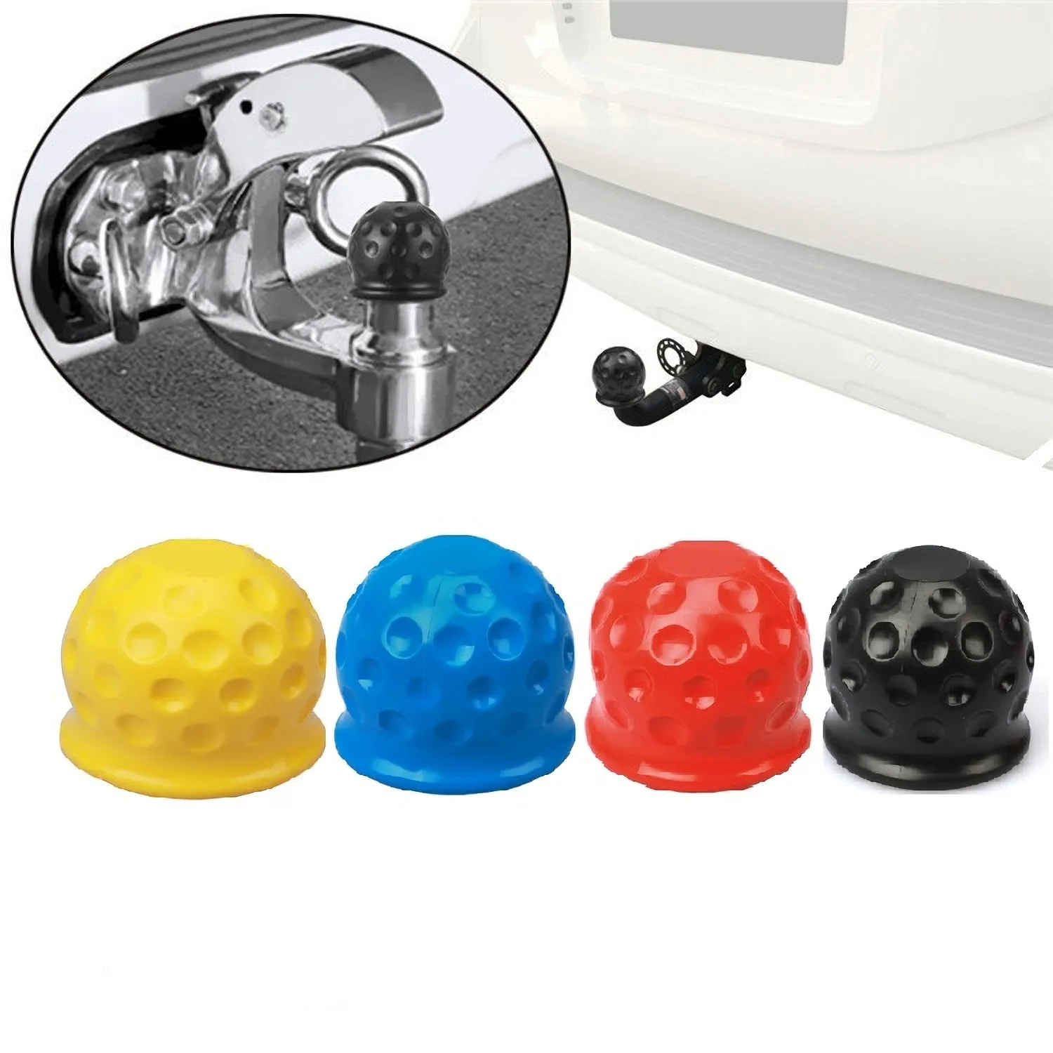 Universale 50Mm Barra Di Traino Copertura A Sfera Tappo Rimorchio Copertura A Sfera Gancio Di Traino Gancio Di Traino Gancio Di Traino Proteggere Acce