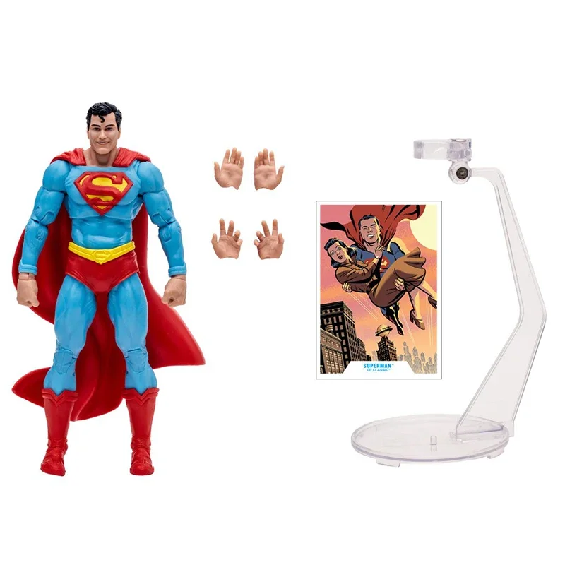 In Magazzino Original Classic Superman Dc Mcfarlane Toys Super Man Anime Action Figures Statue Figure Dolls Action Figures Model Toy