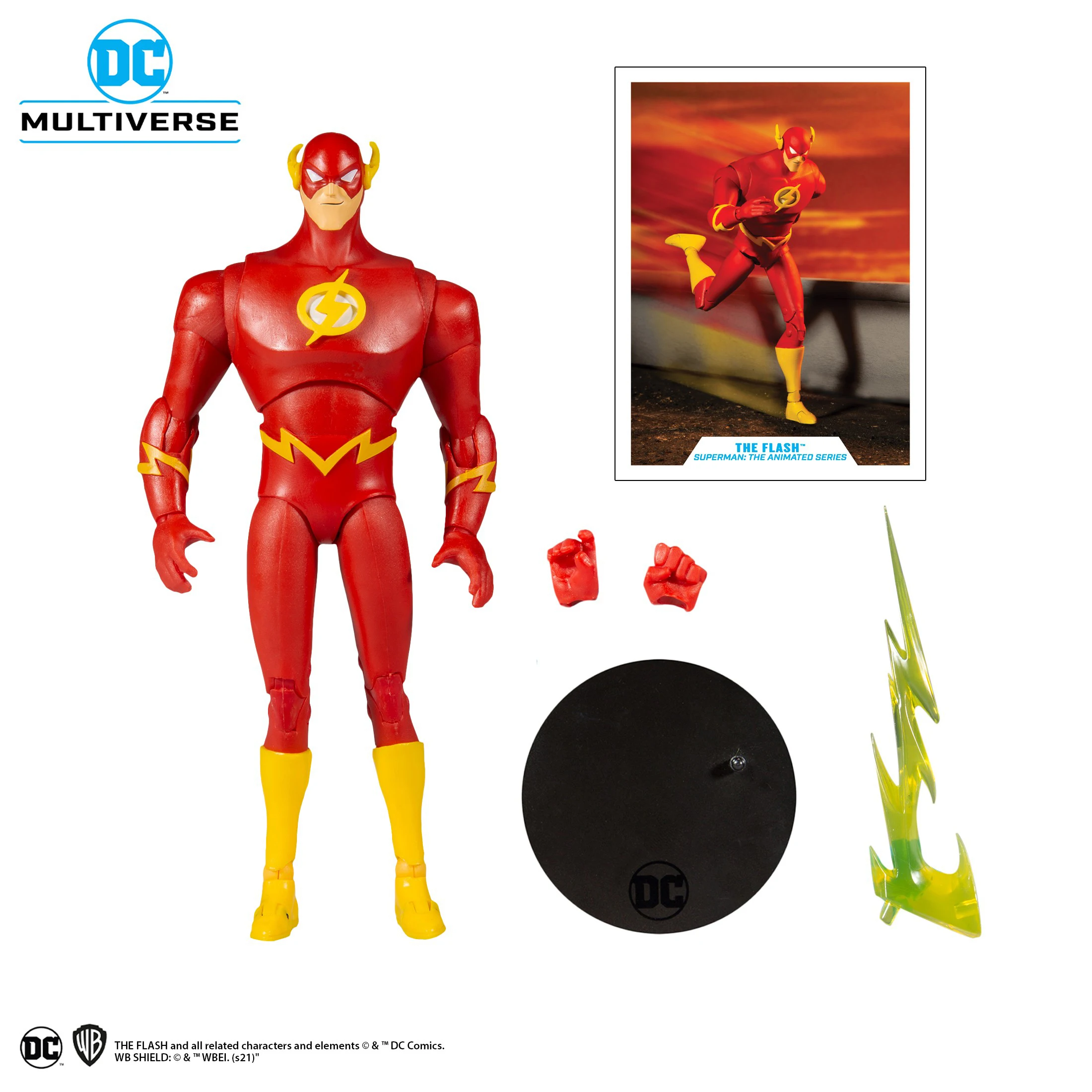 Mcfarlane The Flash Superman The Animated Series Modello Di Figura Articolata Giocattoli 17Cm
