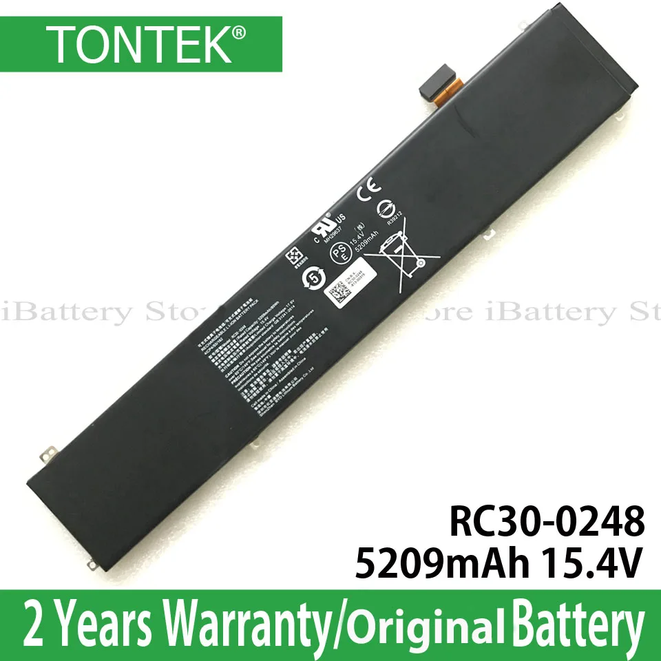 Batteria Originale Rc30-0248 Per Razer Blade Stealth 15.6 ''Pollici 2018 Rtx 2070 I7 8750H Rc30-02386 5209Mah 15.4V 80Wh Akku