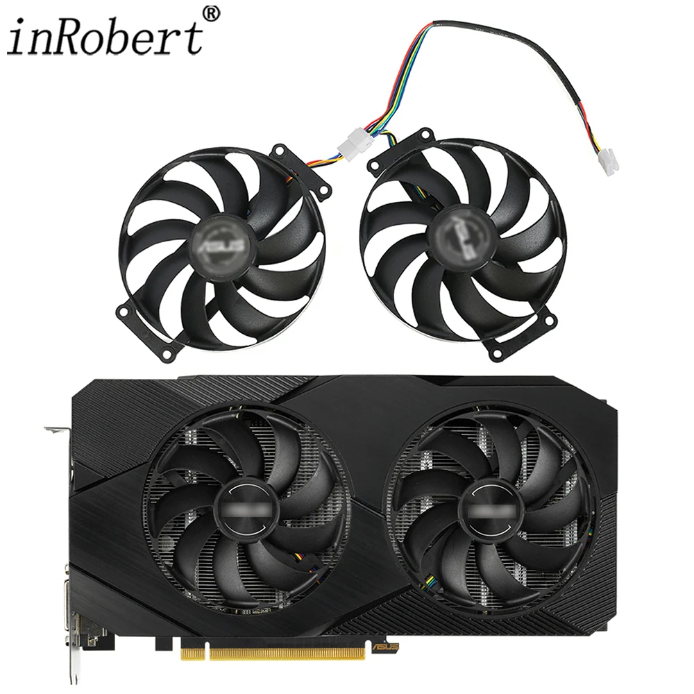 Sostituzione Della Ventola Della Scheda Video Per Asus Dual Rtx 2060 2070 Super Evo V2 Oc Edition Gtx 1660 Super 87Mm Fdc10H12S9-C Ventola Gpu 6Pin