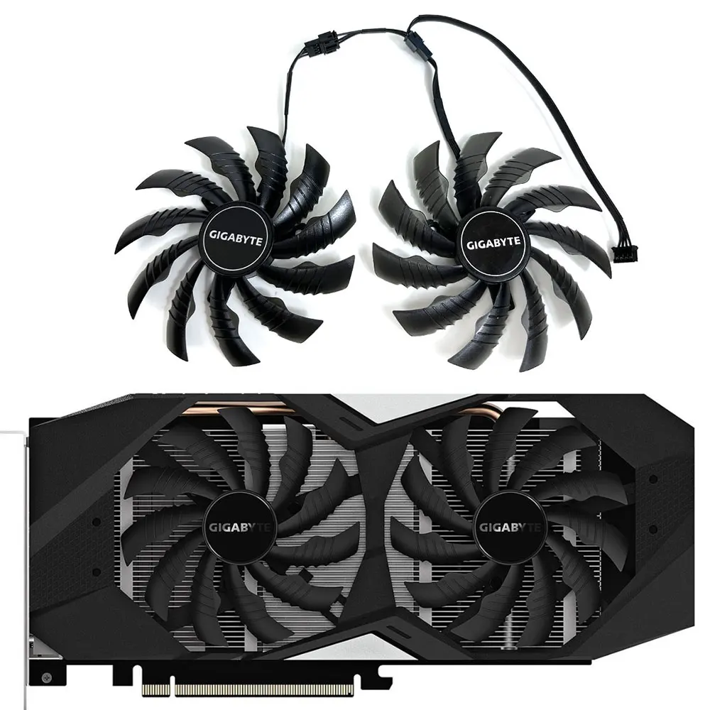 Nuovo 95Mm Muslimatextx 2070 Windforce 2X Gpu Fan, Per Gigabyte Rtx 2070, 2060, Gtx 1660Ti, 1650 Windkracht Ventola Di Raffreddamento Della Scheda Vid