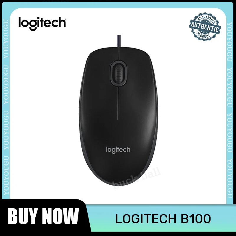 Mouse Usb Cablato Originale Logitech B100 Mouse Da Gioco 1000Dpi Per Ufficio A Casa Utilizzando Pc Laptop Gamer Mouse Regalo Di Spedizione Gratuito