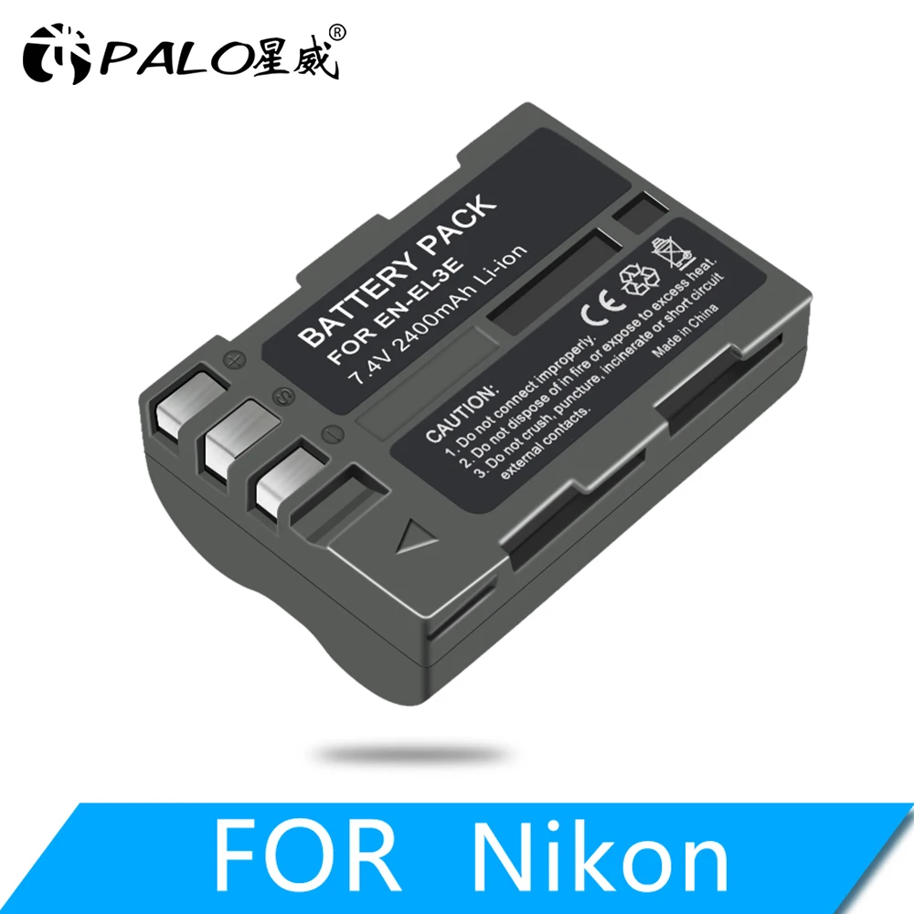 Batteria Della Macchina Fotografica Dell'En El3E Di Palo 2400Mah En-El3E Per Nikon En-El3E E Nikon D50, D70, D70S, D80, D90, D100, D200, D300, D300S, 