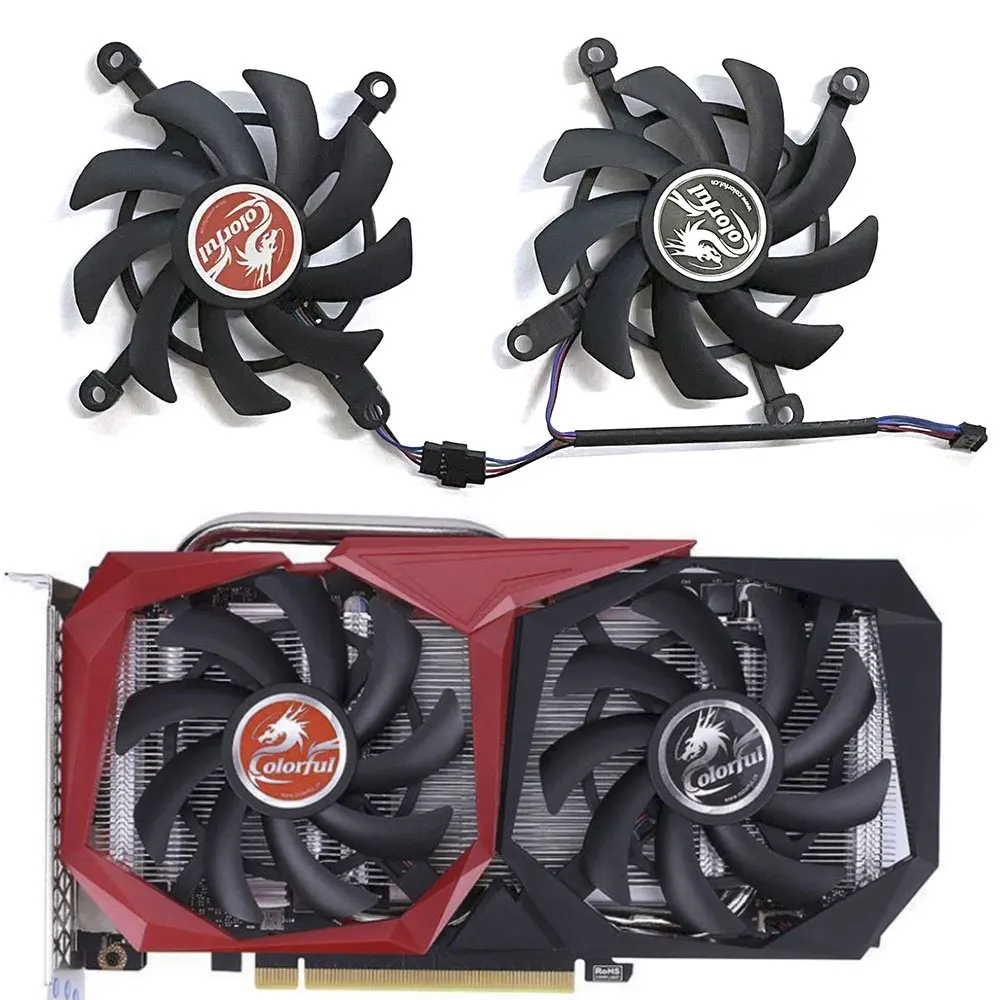 Nuovo Rtx 2060 Super Gpu Fan 85Mm 4Pin Adatto Per Colorato Gtx 1650 1660 1660Ti Rtx 2060 2060 Super Tomahawk Ventola Della Scheda Grafica
