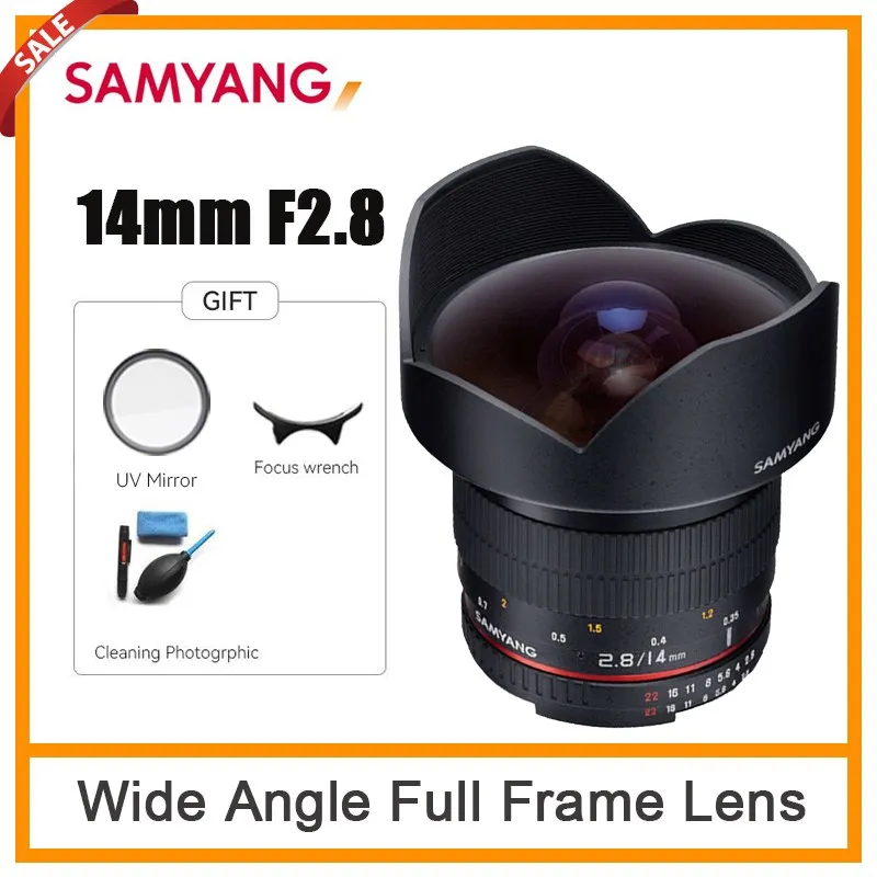 Samyang 14Mm F2.8 Obiettivo Grandangolare Full Frame Per Obiettivo Sony Canon Nikon Mtf Pentax M4/3