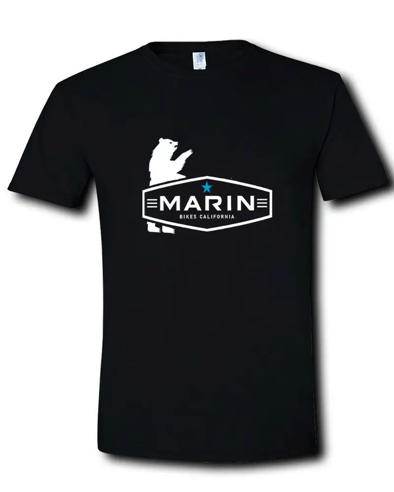 Marin Bikes California Mountain Full Suspension Trail Black T-Shirt S M L - 2Xl