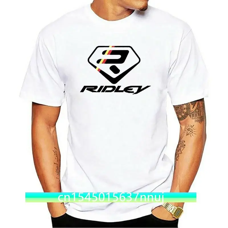 Ridley Bikes Bicicletta Logo T-Shirt Bianca Taglia S M L Xl 2Xl 3Xl Maglietta Girocollo Manica Corta Promozione Maglietta Moda Top