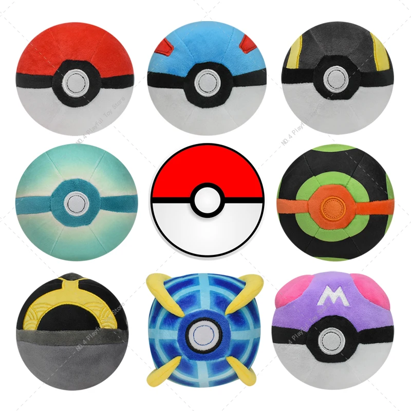8 Stili Pokemon Peluche Poké Ball Ultra Master Ball Strange Ball Dusk Ball Beast Ball Hisuian Ultra Ball Soft Peluche