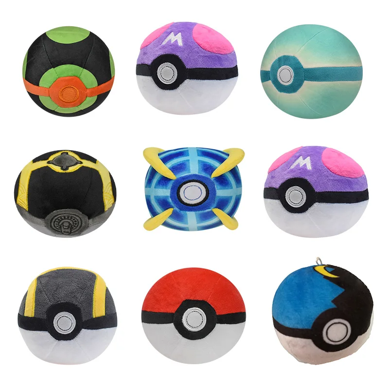 Pokeball Peluche 8 Stili Pokemon Farcito Anime Doll Master Great Ball Master Ball Ultra Ball Dusk Ball Strange Ball