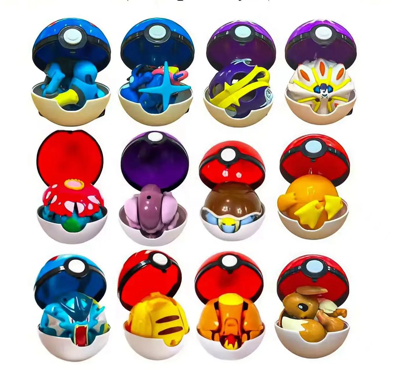 Pokemon Poke Ball Personaggio Anime Pikachu Charmander Litten Rockruff Pokeball Pokeball Variation Toy Action Model Gift.