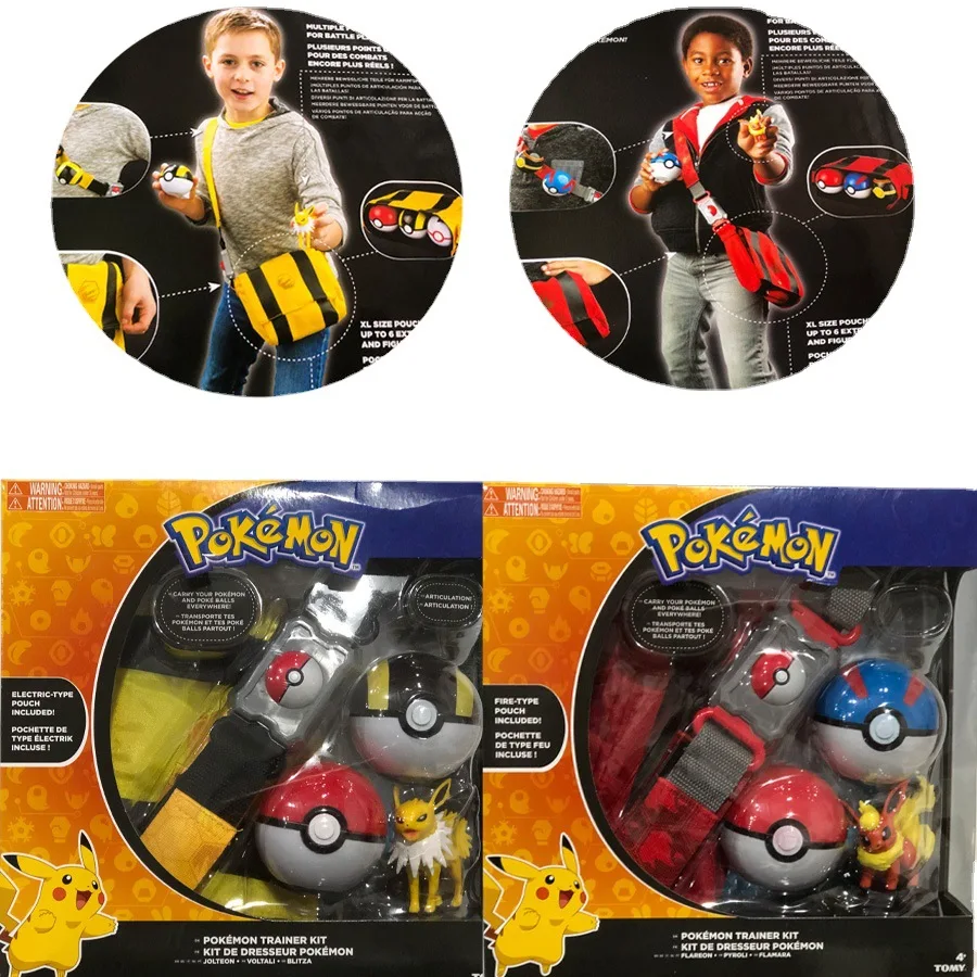 Pokemon Set Giocattoli Pokemon Ball Belt Battle Monster Figurine Pokemon Pikachu Torracat Cubone Abra Psyduck Regalo Giocattolo Per Bambini
