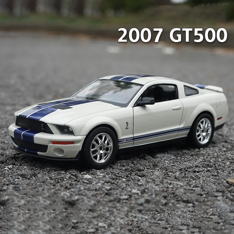 Welly 1:24 Ford Mustang Shelby Gt500 Cobra 2007 Modello Di Auto In Lega Diecast E Veicoli Giocattolo Macchinine Giocattoli Regali