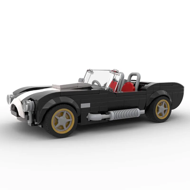 Moc Ac Shelbyed Braed 1962 Speed Champions Cars Techniced Building Blocks Mattoni Set Giocattoli Per Bambini Regali Per Ragazzi E Ragazze