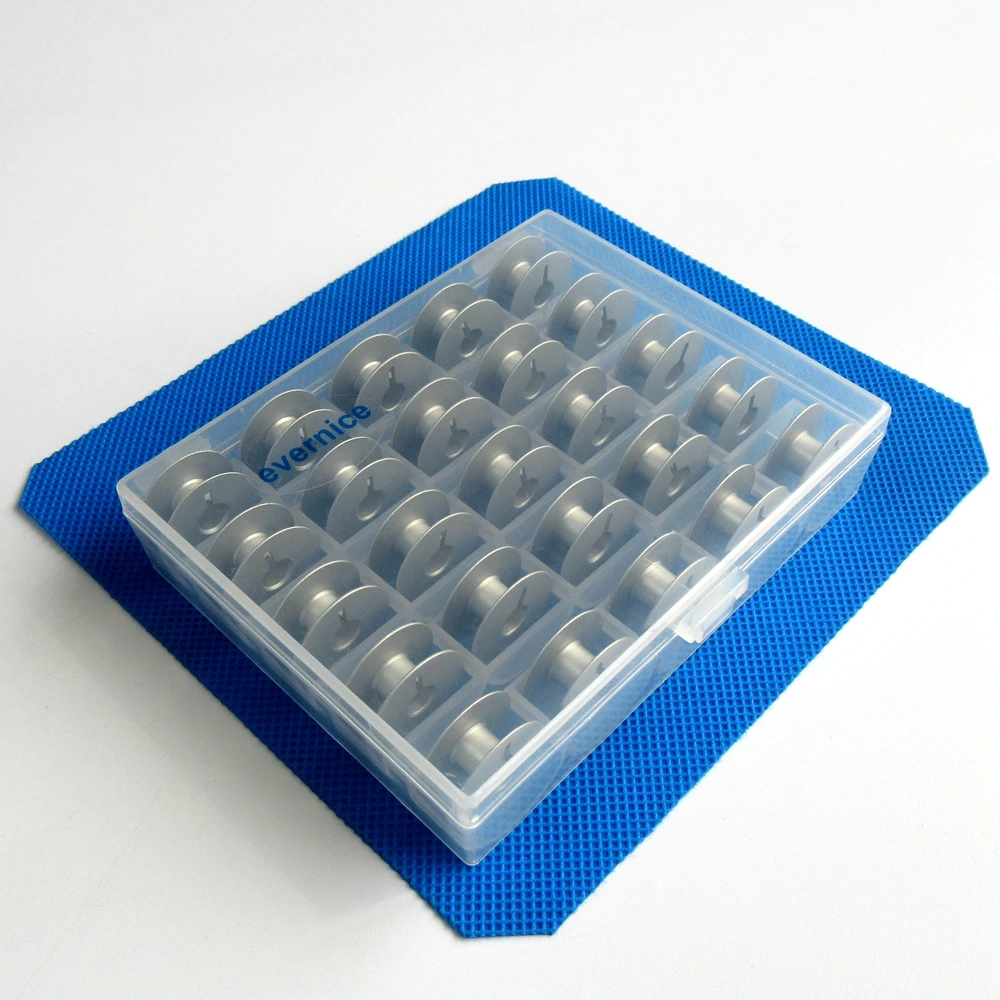 25 In Alluminio L Stile Bobina W/Sfere A Gola Profonda Per Juki Bernina Fratello Janome Pfaff +