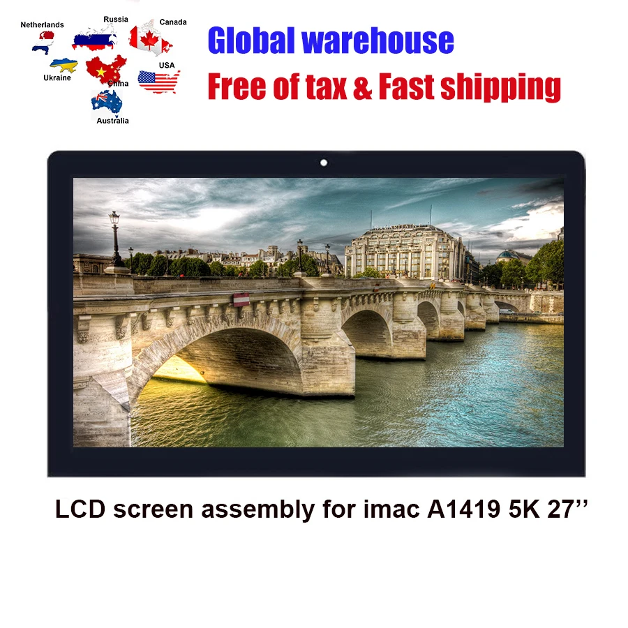Per Imac 27 'A1419 5K Schermo Lcd Display Retina Lm270Qq1 Sdb1 Sda2 Sdc1 Emc2834 2806 3070