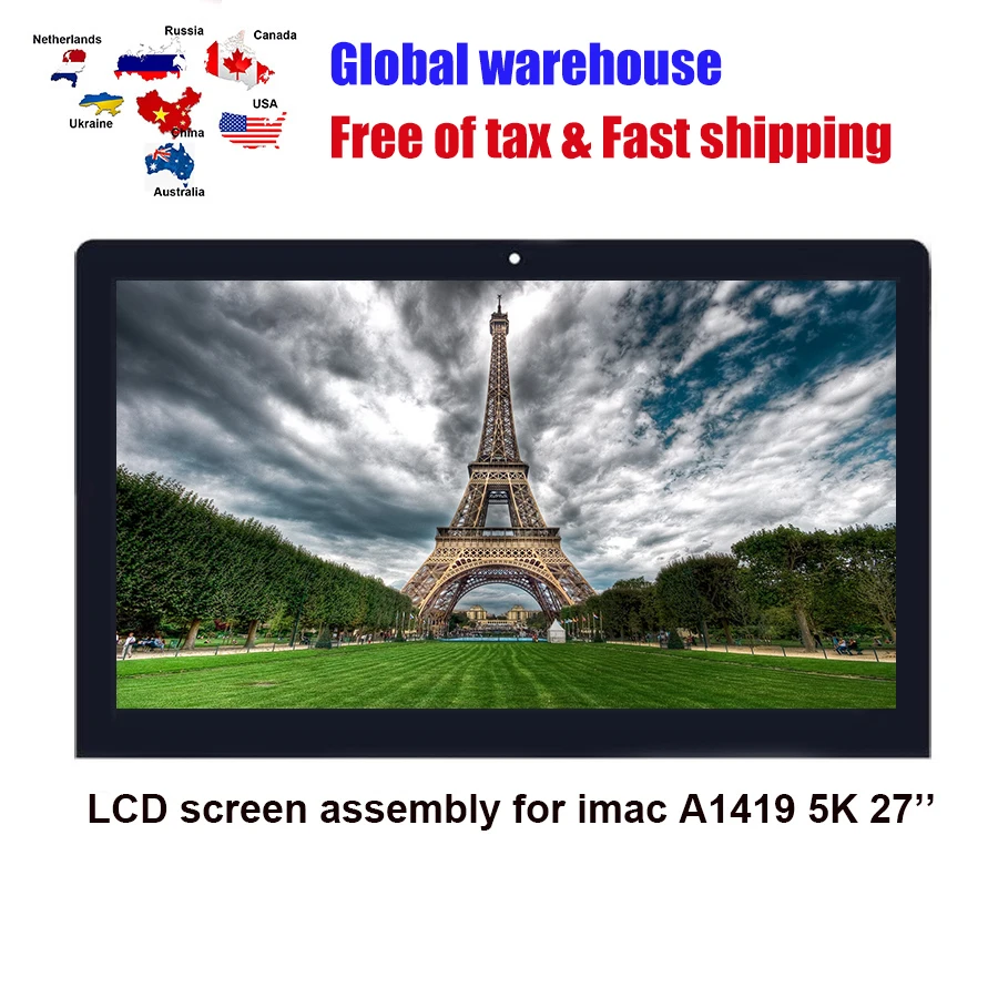 Schermo Lcd Display Retina Per Imac A1419 5K 27 ''Lm270Qq1 Sdb1 Sda2 Sdc1 Emc2834 2806 3070