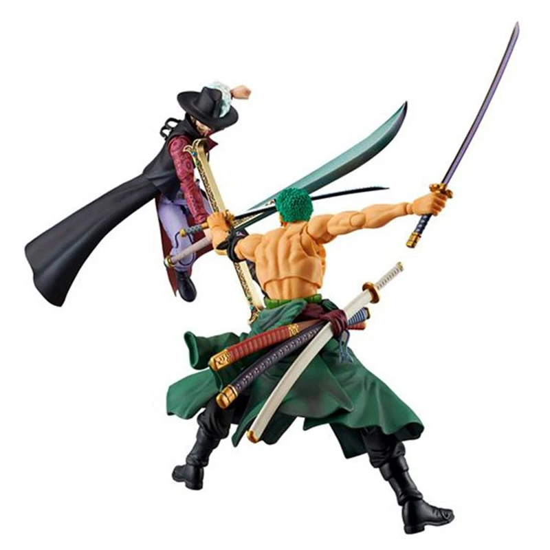 Bandai Shf One Piece Rufy Sauron Action Figures Mihawk Ace Anime Modelli Multi-Parts Collezione Di Giocattoli Figurine Regali