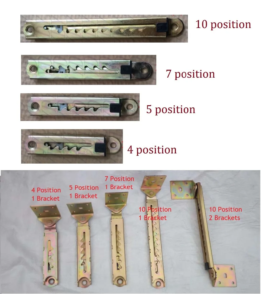 Lineare 4 5 7 10 Posizione Ratchet Lunghezza Altezza Di Regolazione Meccanismo Per Divano Letto Poggiatesta A Cricchetto