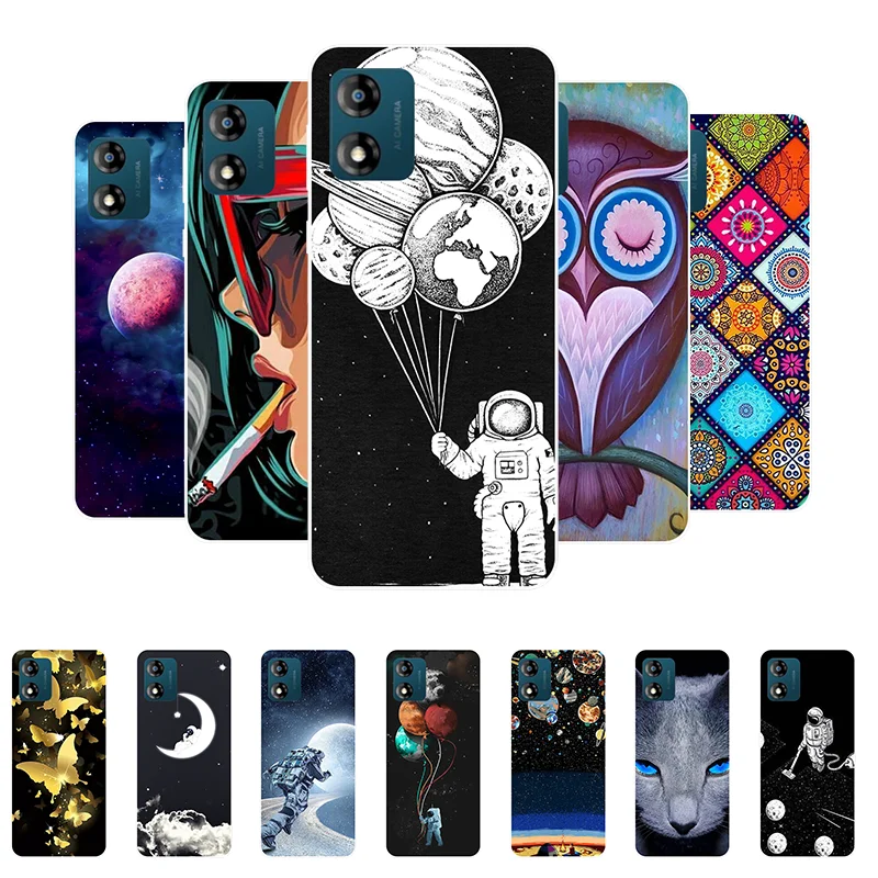 Per Moto E13 Custodia Per Motorola E13 Astronaut Custodia Morbida In Silicone Per Motorola Moto E13 Carcasa E 13 Capa Funda