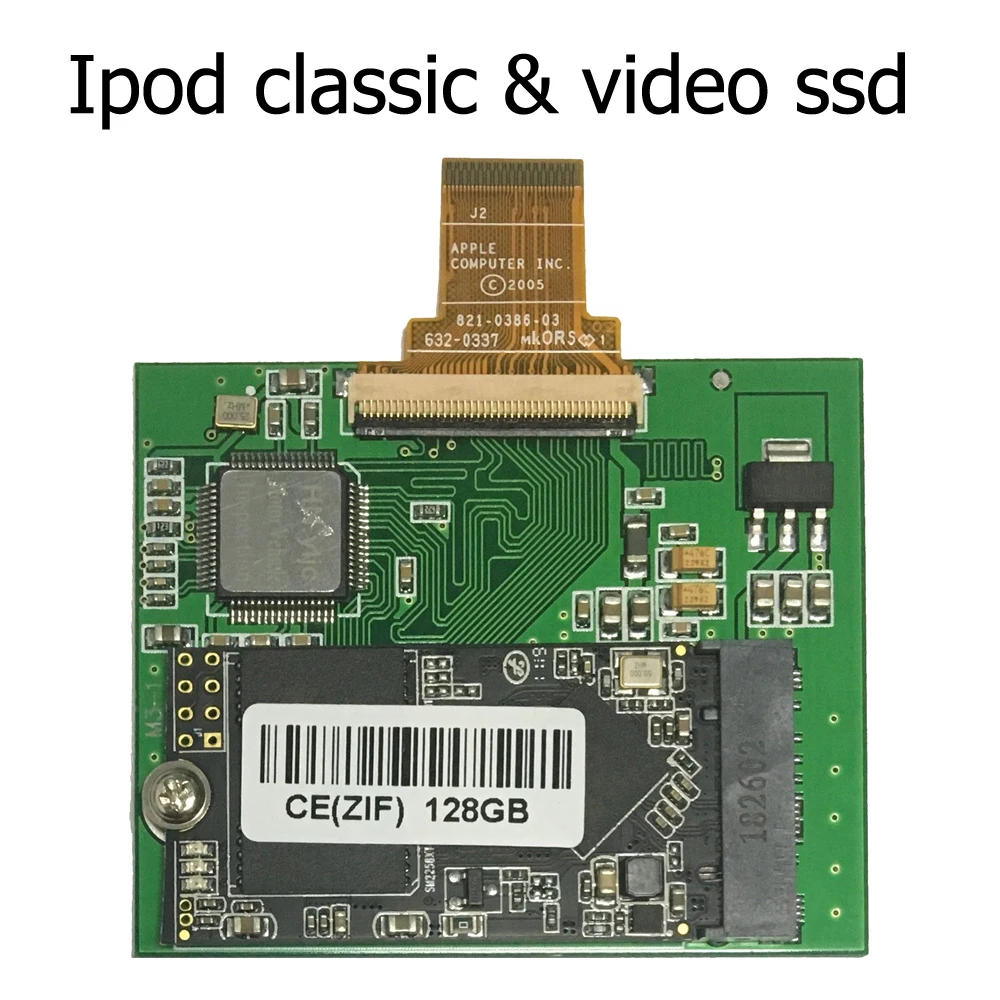 Ssd Da 128 Gb Per Ipod Classic 6Th 7Th Ipod Video 5Gen 5.5Th Sostituire Hs081Ha Mk8010Gah Mk8022Gaa Mk1626Gcb Mk1231Gal Zif Ce Hdd