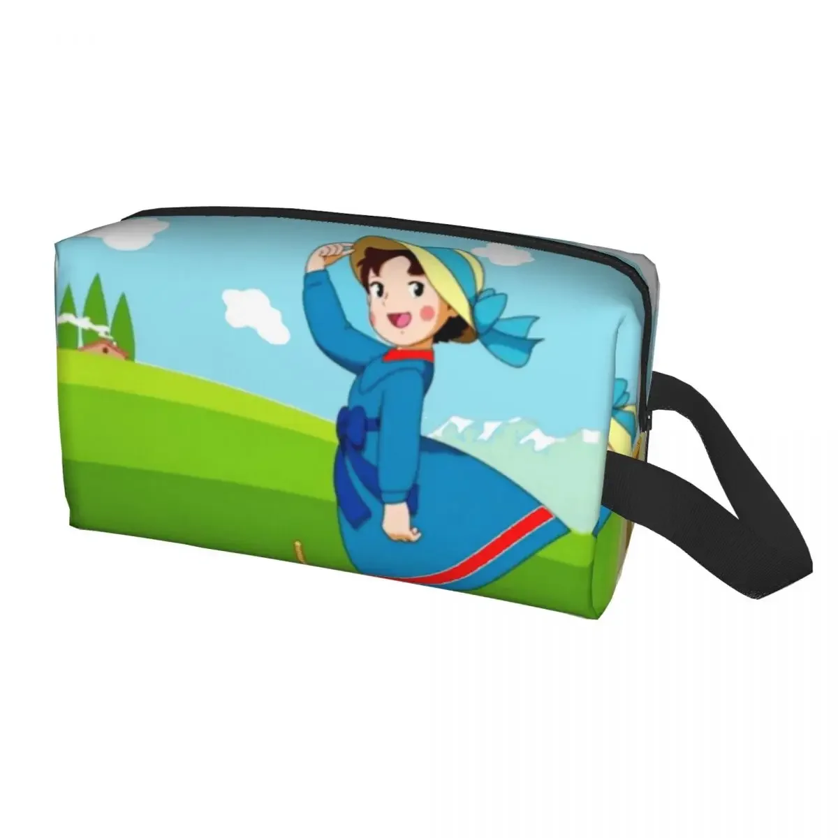 Borsa Cosmetica Da Viaggio Personalizzata Happy Heidi Per Le Donne Cartoon Japan Toiletry Makeup Organizer Ladies Beauty Storage Dopp Kit