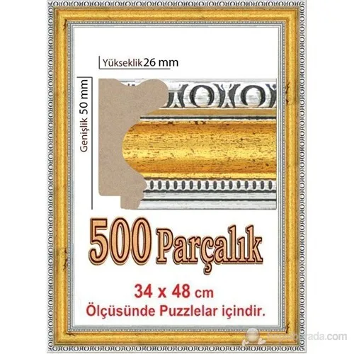 Heidi Polistirene 500 Track Puzzle Frame 48X34 Cm