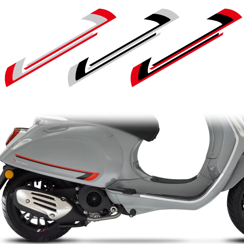 2 Pezzi Vespa Body Pedal Sticker Decalcomania Riflettente Distintivo Moto Per Scooter /Sprint /Primavera/50/150/150S /946 Muslimah