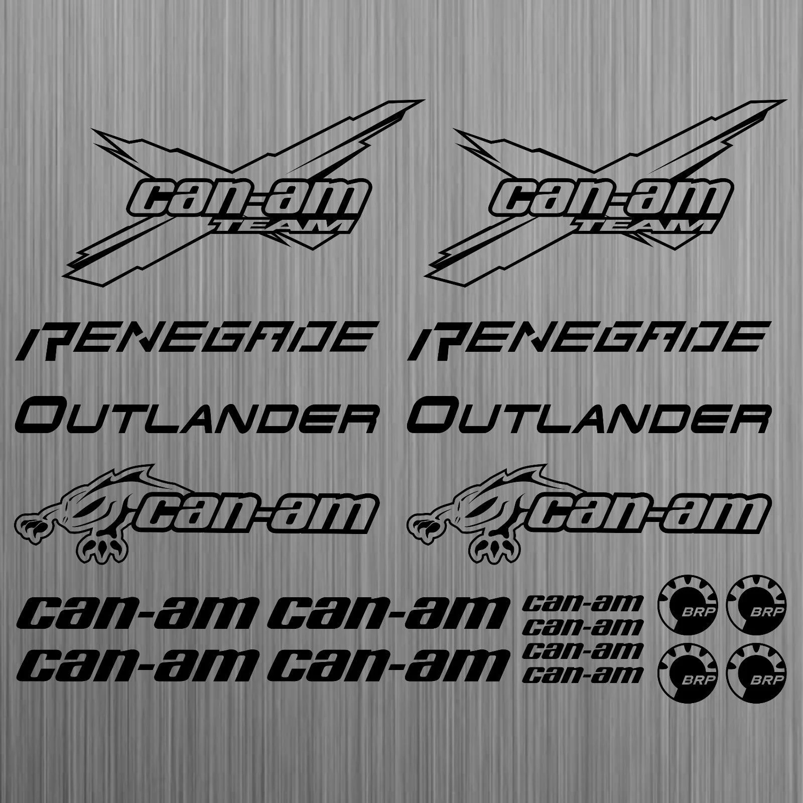 Per Can-Am Canam Team Brp Renegade Outlander Sticker Quad Atv 20 Pezzi Car Styling